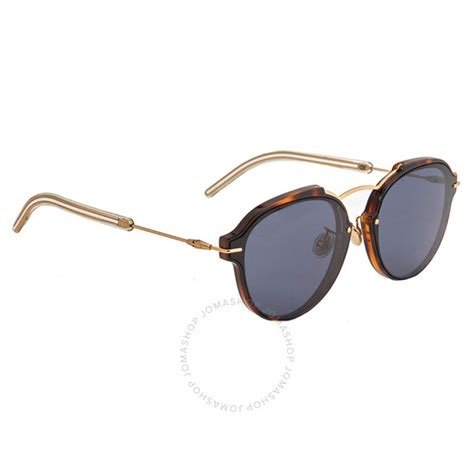 Dior Eclat Blue Grey Oval Ladies Sunglasses DIORECLAT 